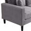 57 po en gris, cadre en bois pour des sièges confortables, petit espace à haute résilience, gris avec base et coussin-121051171
