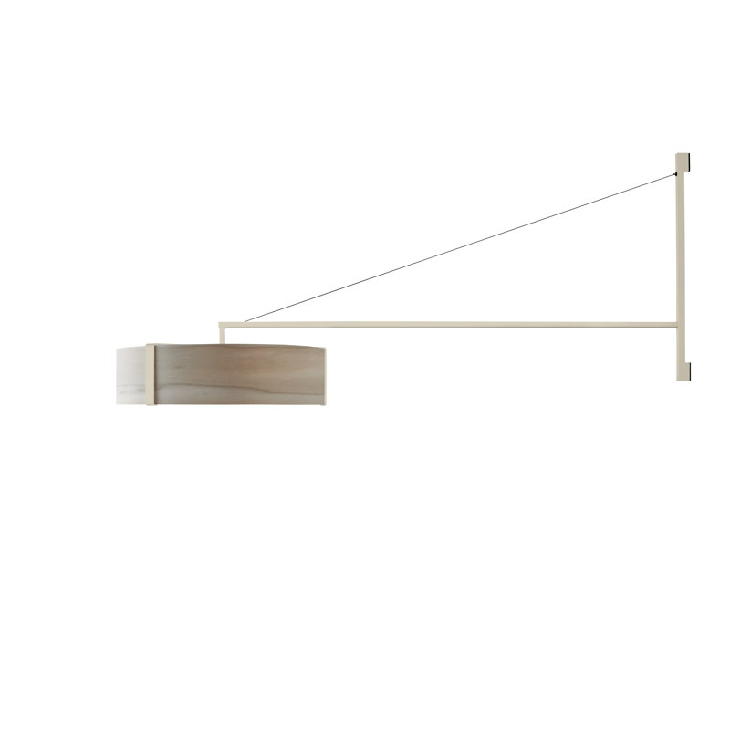 Thesis 1 - Light LED Swing Arm, Matte Ivory, Ivory White, 3000K