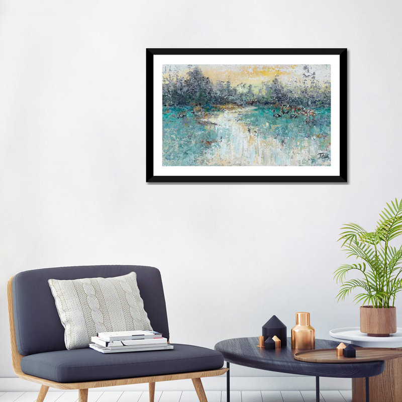 «Wild Fields» par Patricia Pinto - reproduction d'art sur toile, H 32 po x l 24 po x P 1 po, Papier encadré noir, Blanc