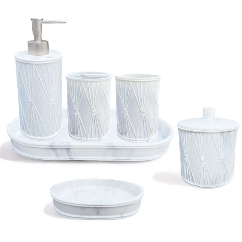Ensemble d'accessoires de salle de bain 6 pièces