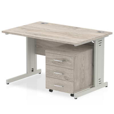 Zetta Metal Base Executive Desk