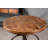 Gyu Pine Round Solid Wood Top Metal Base Dining Table-1396523424