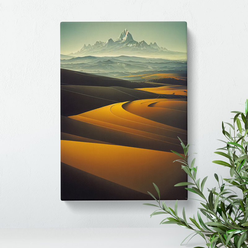 Serene Mountain Landscape - Wrapped Canvas, 50cm H x 35cm W x 3cm D