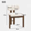 Set of 2, solid wood chairs, dining chairs, suitable for homes, restaurants, living rooms, and cafes, Boucle, Walnut wood color