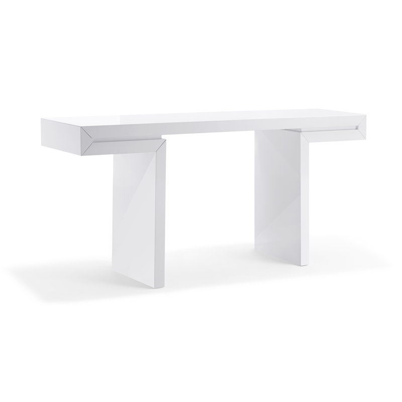 Console à tréteaux Akaela, Blanc