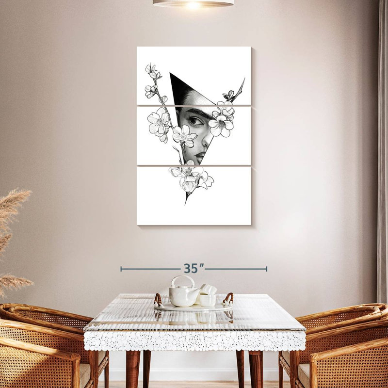 Keiraleigh Triangle Frida Kahlo, 45" H x 28" W