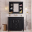 Meuble-lavabo 36 po avec lavabo supérieur et armoire à miroir-1483873399