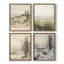 "Paysage rétro", 4 pièces sur papier-1326517022-1326517023