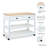 Winston Porter Kitchen Island, Kitchen Island on Wheels, Two-Tier Open Shelf Kitchen Island-315082575