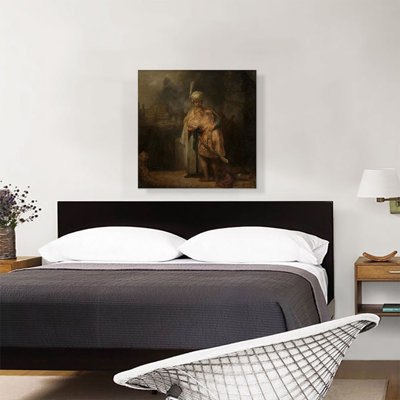 " David And Jonathan 1642 " by Rembrandt Van Rijn Painting Print