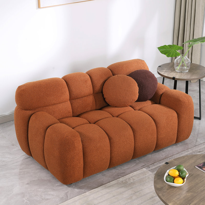 Canapé confortable de style guimauve pour deux personnes