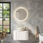 Meuble-lavabo et lavabo avec lavabo en pierre blanc mat-1235181035