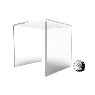 1 Riser Combo Cube 3-Sided Plexiglass Pedestal Lucite Acrylic Display Risers Jewelry