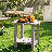 Classic Solid Wood Patio Side Table-1024188079