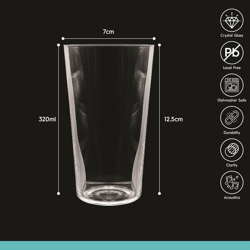 Crystal Highball Glass, Set of 48