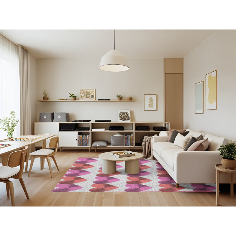 Tapis rose Resaca, Rectangle 7 pi x 9 pi