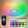 Carlette LED Smart Flush Ceiling Lights Wi-Fi RGB Connect with Tuya Works with Alexa, Google Home