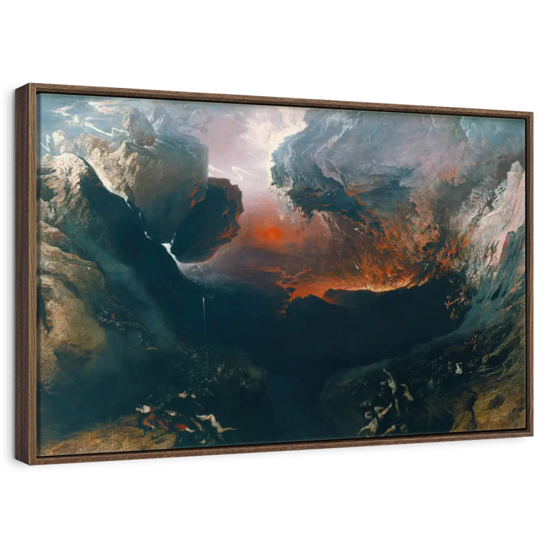 Le grand jour de sa fureur, Cadre flottant noyer, 40 po x 27 po