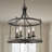 Leitersburg 4 - Light Iron Dimmable Chandelier