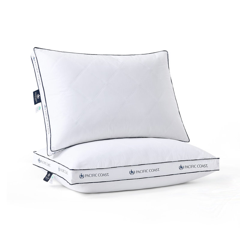 Ensemble de 2 oreillers en plumes et duvet d'oie pour grand lit Pacific Coast, 2, Grand lit