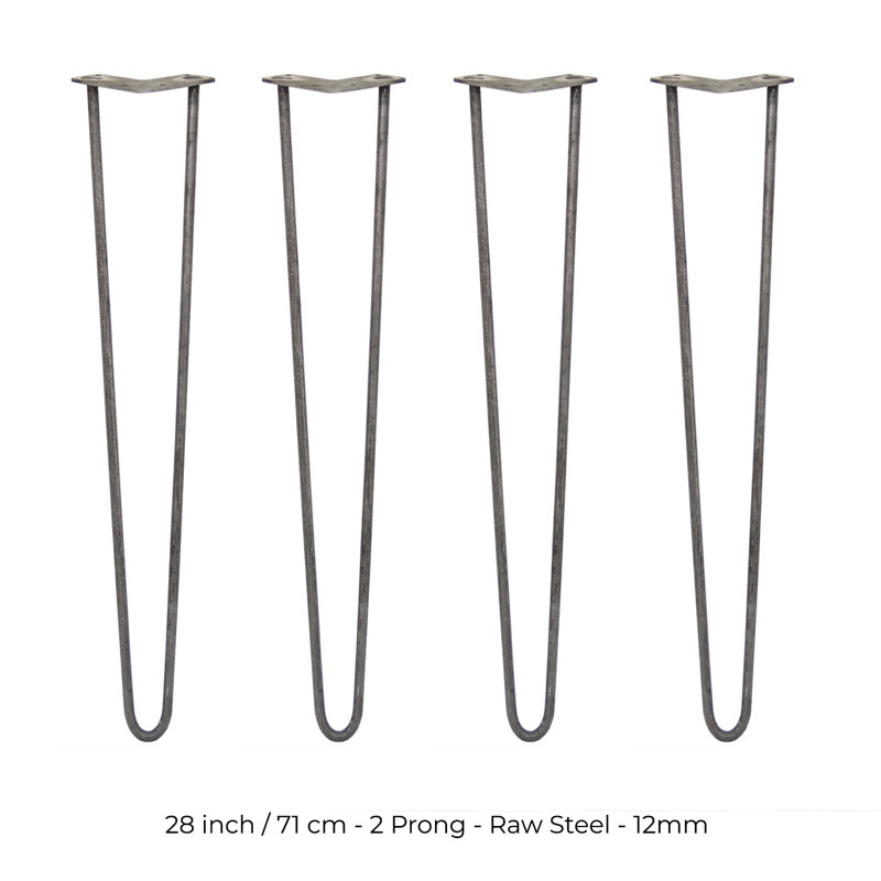 Klimek Table Leg, 71cm H x 11cm W x 8cm D, Silver