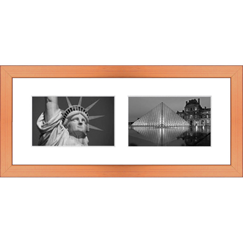 Husta Wood Picture Frame with Mat, Copper