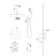 Ceiling Mounted Complete Shower System with Rough-in Valve with 12 Inches Rain Shower Head