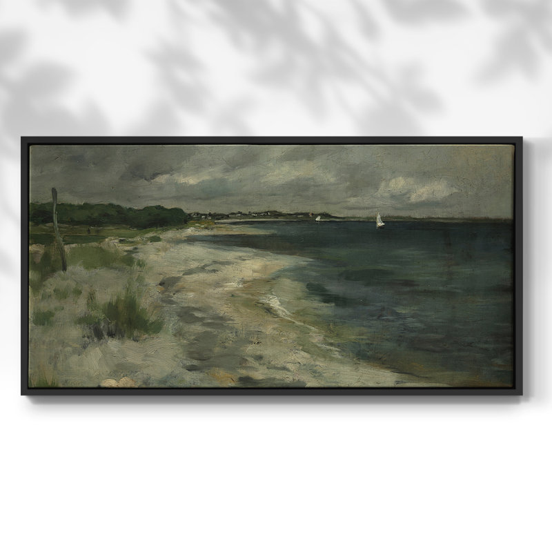 Série paysage - Dxi - Toile tendue avec châssis encadré - Prêt à être accroché, Noir, H 21 po x l 41 po