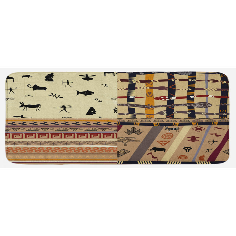Eclectic Polyester Kitchen Mat