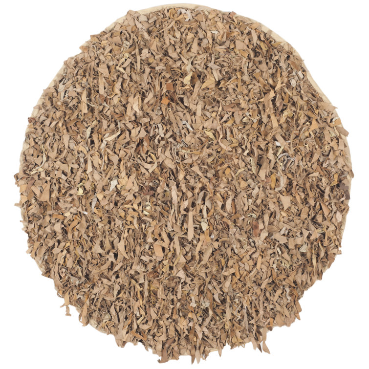Assar Handmade Shag Light Gold Area Rug