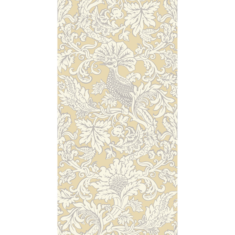 Mariinsky Balabina Floral Wallpaper Roll, Vintage Yellow