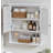 Dorset 27"W x 29"H Wall Mounted Bath Storage Cabinet with Two Doors and Open Shelf