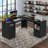 L-Shaped Executive Desk With Power Outlet-746385008