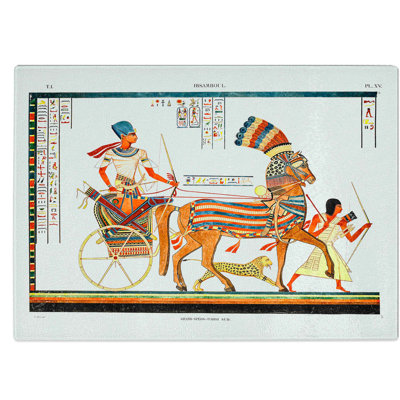 Tempered Glass The Great Speos by J.F. Champollion Chopping Board