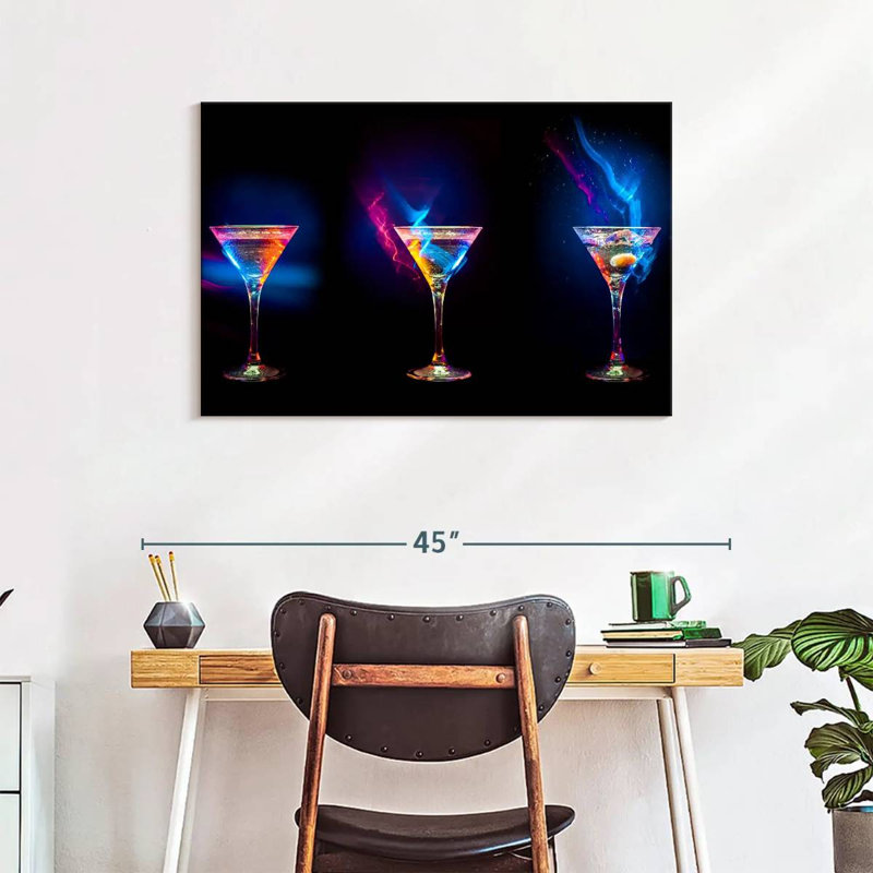 Yarlin flamboyant cocktails, H 24 po x l 36 po
