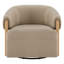 Fauteuil d'appoint pivotant rembourré Denice Longfield-112983103