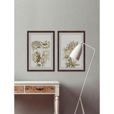 « désert fleuris ii diptych », ensemble de 2 reproductions encadrées