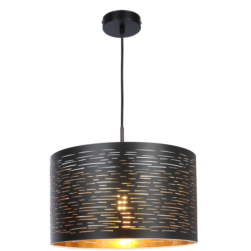 Ravenna 1 - Light Black Drum Pendant