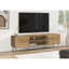 Meuble télé, 72 po, console, meuble multimédia, armoire de rangement, salon, chambre à coucher, stratifié noyer, transitionnel-575874048