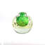 Nancy European Art Glass Vase Green