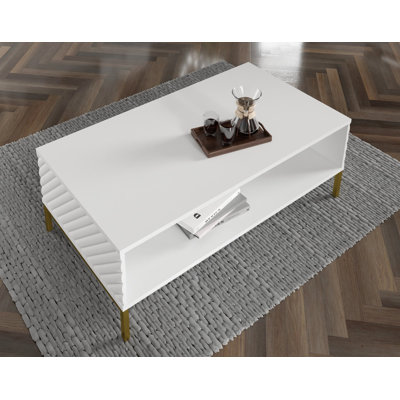 Anjulie Four Leg Coffee Table with Storage