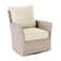 Fauteuil pivotant en polyester de 28 po de largeur Lanai