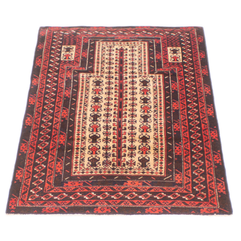 Tapis rectangulaire nouvel âge en laine 3 pi 1 po x 5 pi 2 po One-of-a-Kind