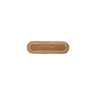 Tapis d'escalier brun tressé Wegner