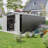 Durable Metal Storage Shed 10×14 Ft, Modern Design For Backyard Utility