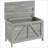 Storage Chests, 30 Inch Lift Top Farmhouse Storage Chest, Slate Gray Wood Grain, Safety Hinge | Particle Board | Bedroom