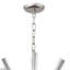 Lustre 9 lumières Spoutnik au fini nickel poli - l 29 po x L 29 po