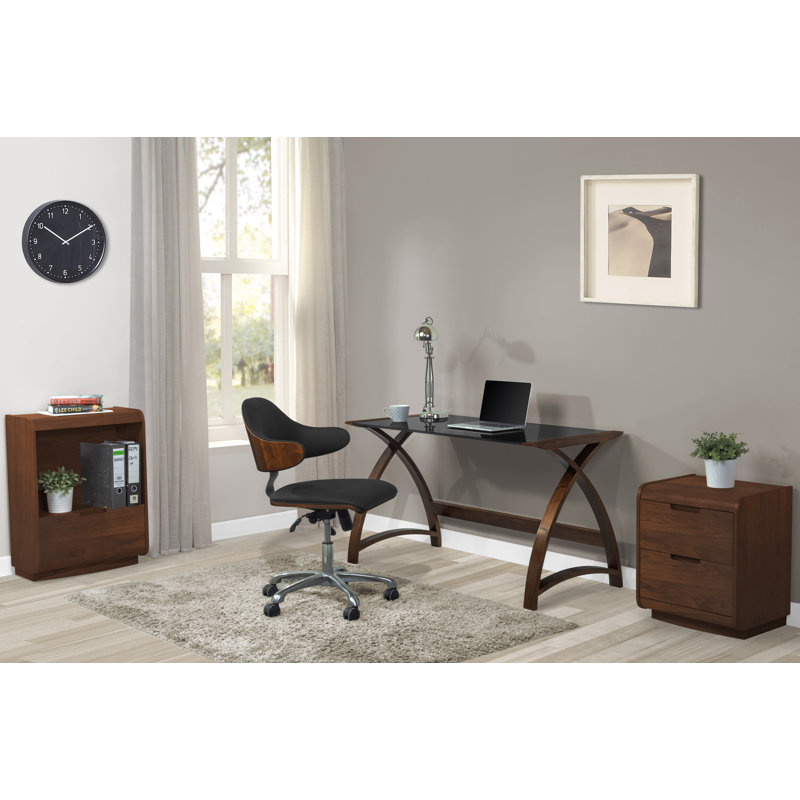 Camare Desk Chair, Walnut