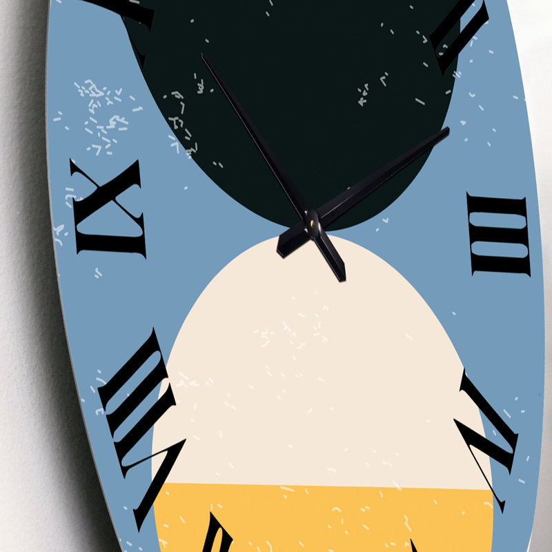 Minimal Compostions géométriques de formes élémentaires XXIII - horloge murale moderne, Petit
