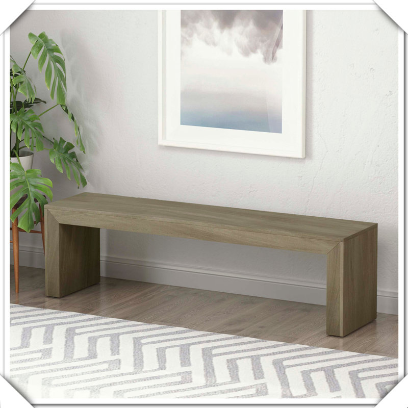 Dining Bench Practical Durable Stylish Functional Compact Comfortable Sleek Chic, 18" H x 15" W x 63" D
